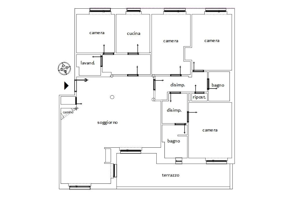 Appartamento Settima strada, Segrate - planimetria 1