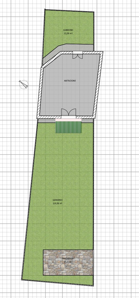 A6 GIARDINO.PNG - Townhouse Via Baban 24, Ameglia - floor plans 1