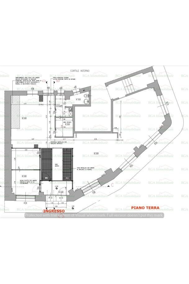 Negozio via Antonio Locatelli, Bergamo - planimetria 1