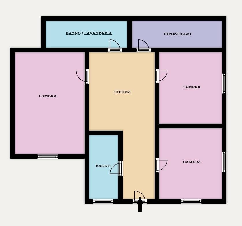 Trilocale Via Milo, Catania - foto 2