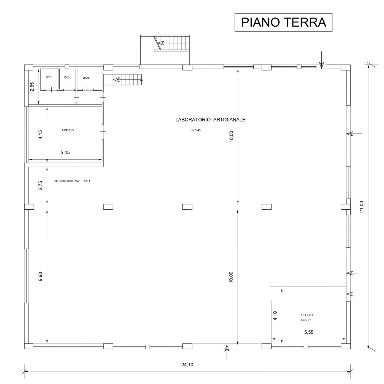 planimetria - Shed Strada Statale 5 72, Scafa - floor plans 1