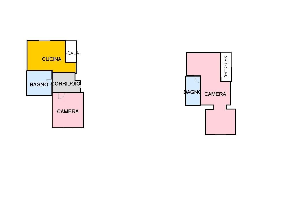 Four-room apartment Via abba, Novi Ligure - floor plans 1