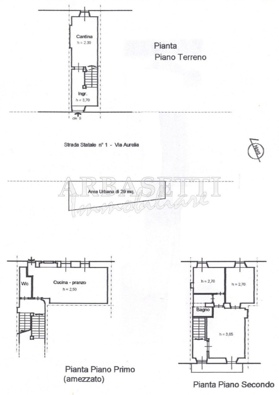 Planimetria 001.jpg - Portion of a house Frazione Bracco 19, Moneglia - floor plans 1