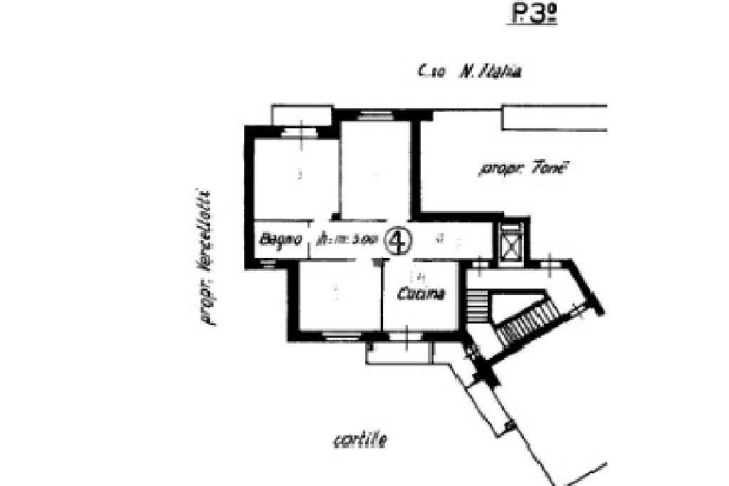 Quadrilocale Corso nuova italia, Santhià - planimetria 1
