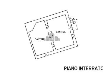 Planimetria piano interrato - Casa indipendente via Levanne, 7, Locana - foto 22