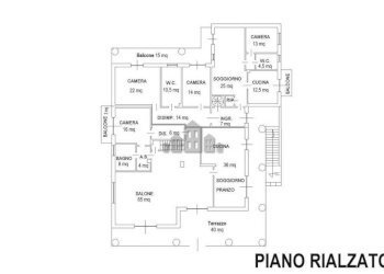 Planimetria - Villa via Delle Nocette, 33, Busano - foto 46