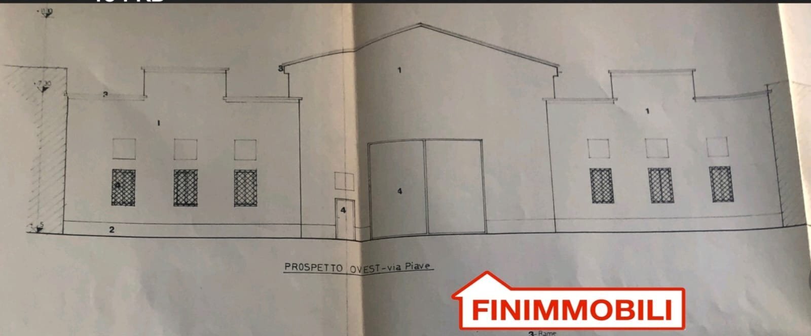 Capannone via Piave, Monza - planimetria 1