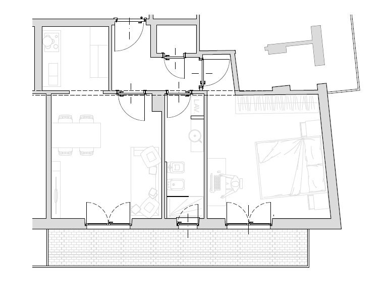 Piantina - Two-room apartment Corso IV Novembre 15, Borghetto Santo Spirito - floor plans 1