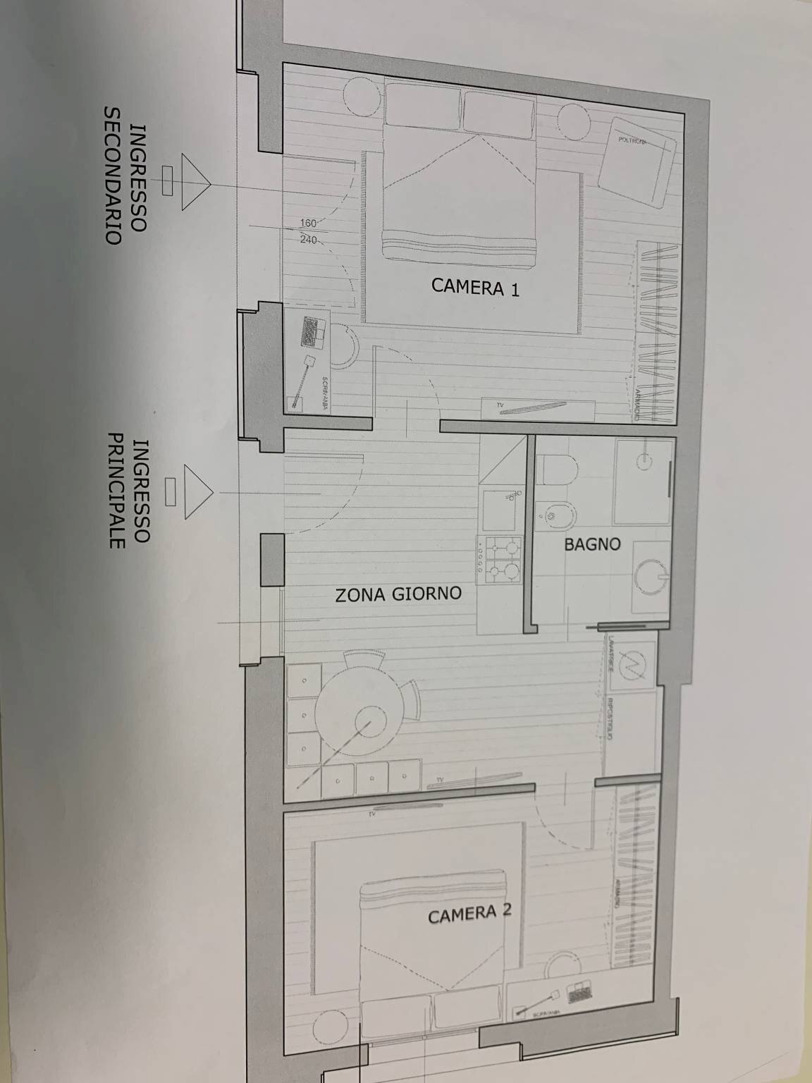 Non-buildable land via Ermete Zacconi, Bologna (neighborhood San Donato) - floor plans 1