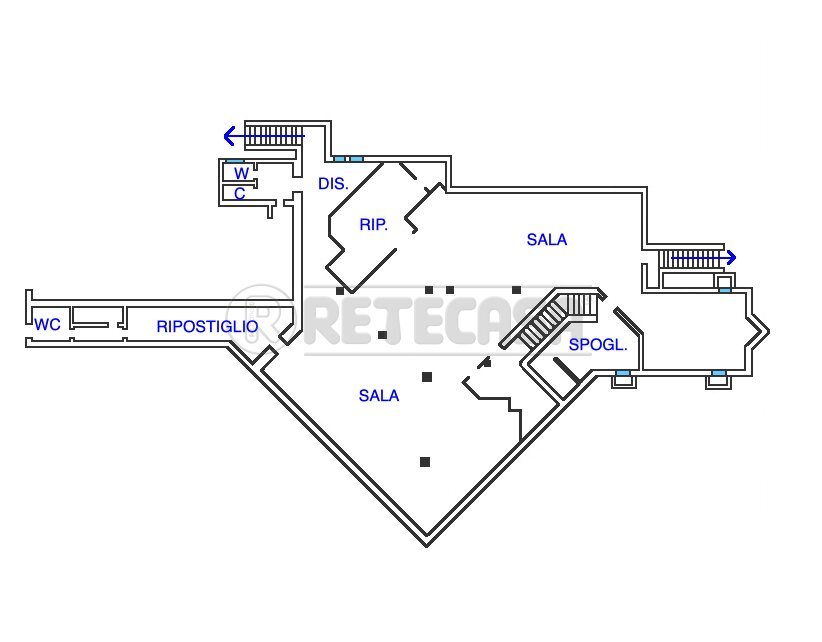 PLANIMETRIA - Locale Commerciale Viale dei Coralli 25, Latisana - planimetria 1