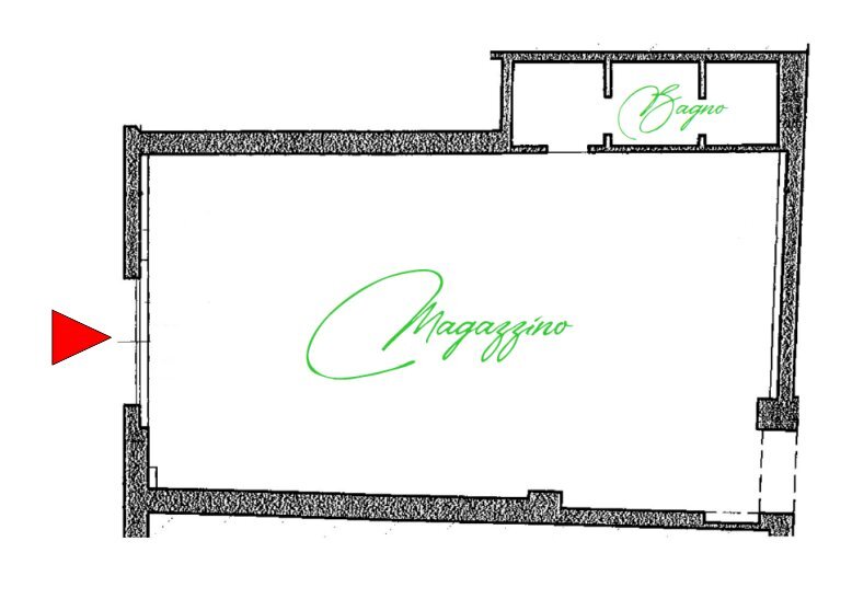 PLAN MAGAZZINO 60MQ.png - Locale Commerciale Via Santa Maria del Campo 134D, Rapallo - planimetria 1