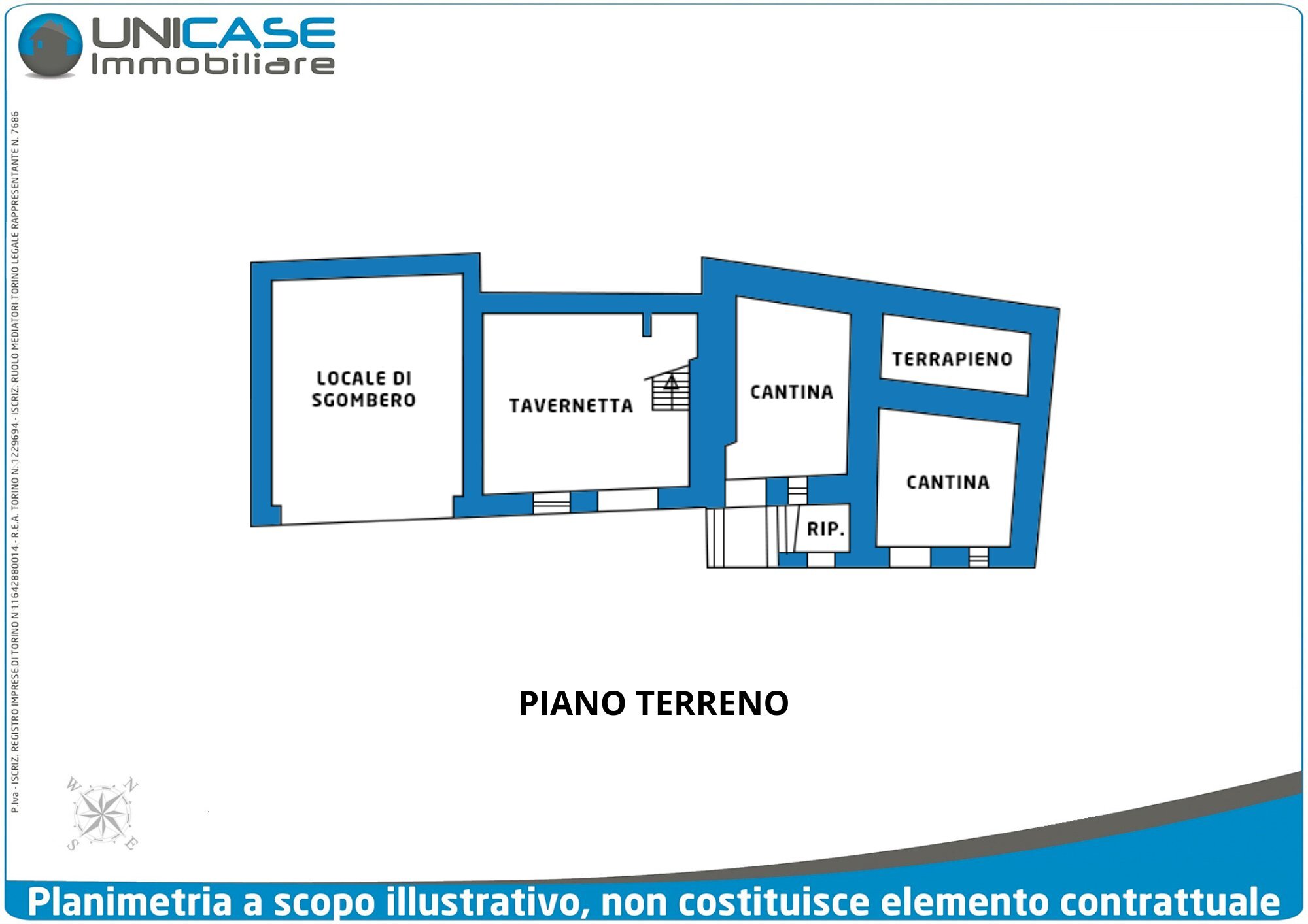 Casa semi indipendente Via San Vincenzo, 123, Bibiana - planimetria 1