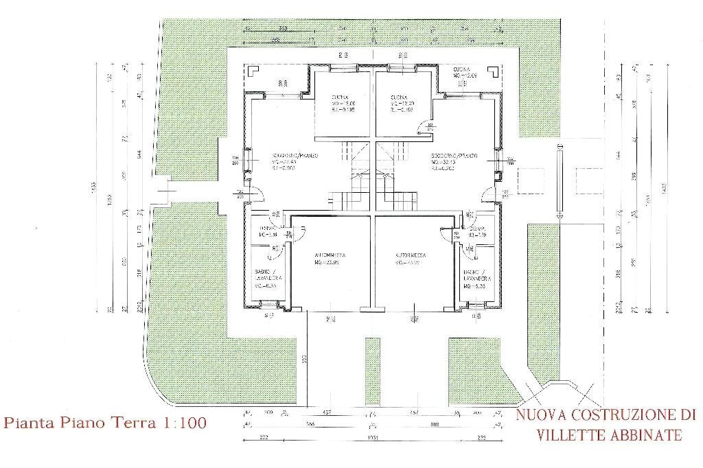 Portion of a house Via Riscossa, Rio Saliceto - floor plans 1