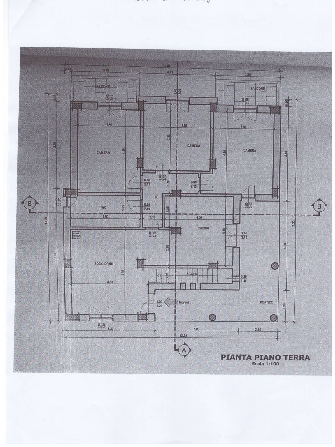 Villa via Bocchino Lemmo, San Giorgio del Sannio - floor plans 1