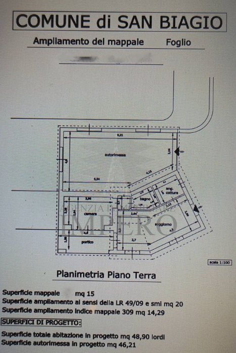 progetto - Terreno agricolo STRADA VICINALE ELLA CRESTA, San Biagio della Cima - foto 3