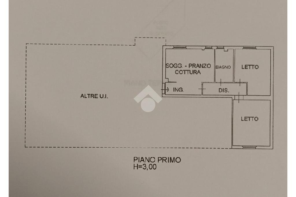 Three-room apartment Piazza roma, Tavullia - floor plans 1