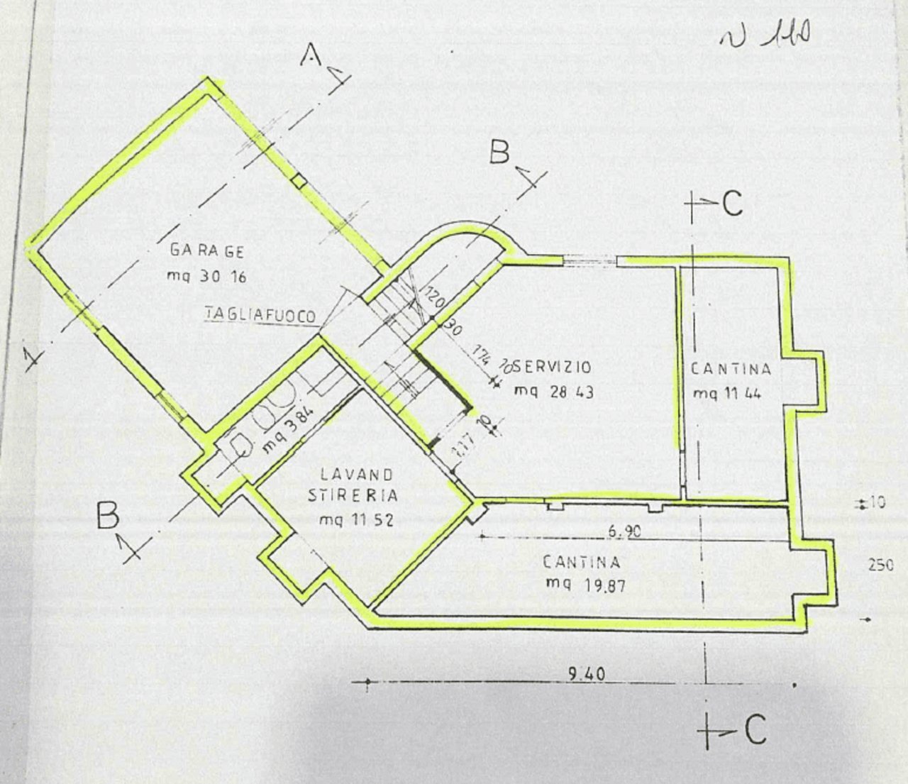 Independent house Cervia - floor plans 1