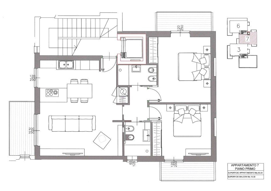 Appartamento via Federico Colla, 111, Celle Ligure - planimetria 1