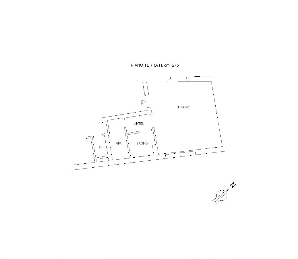 Terratetto - Terracielo fosse, Modena (zona Centro Storico) - planimetria 1