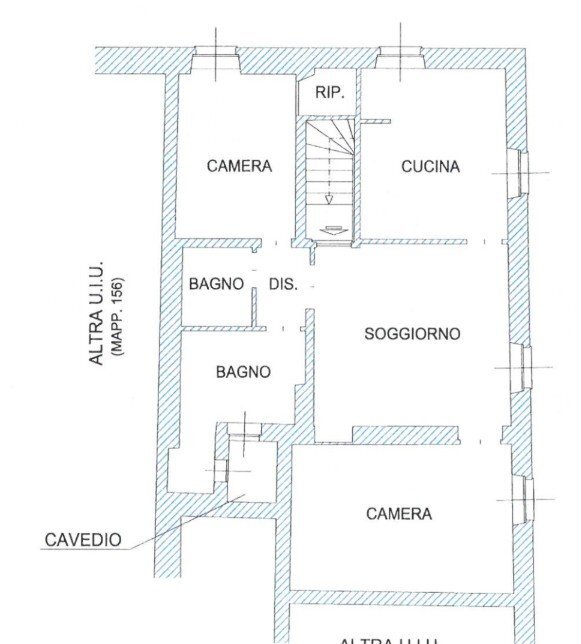 Three-room apartment via Fratelli Cairoli, Varazze - floor plans 1
