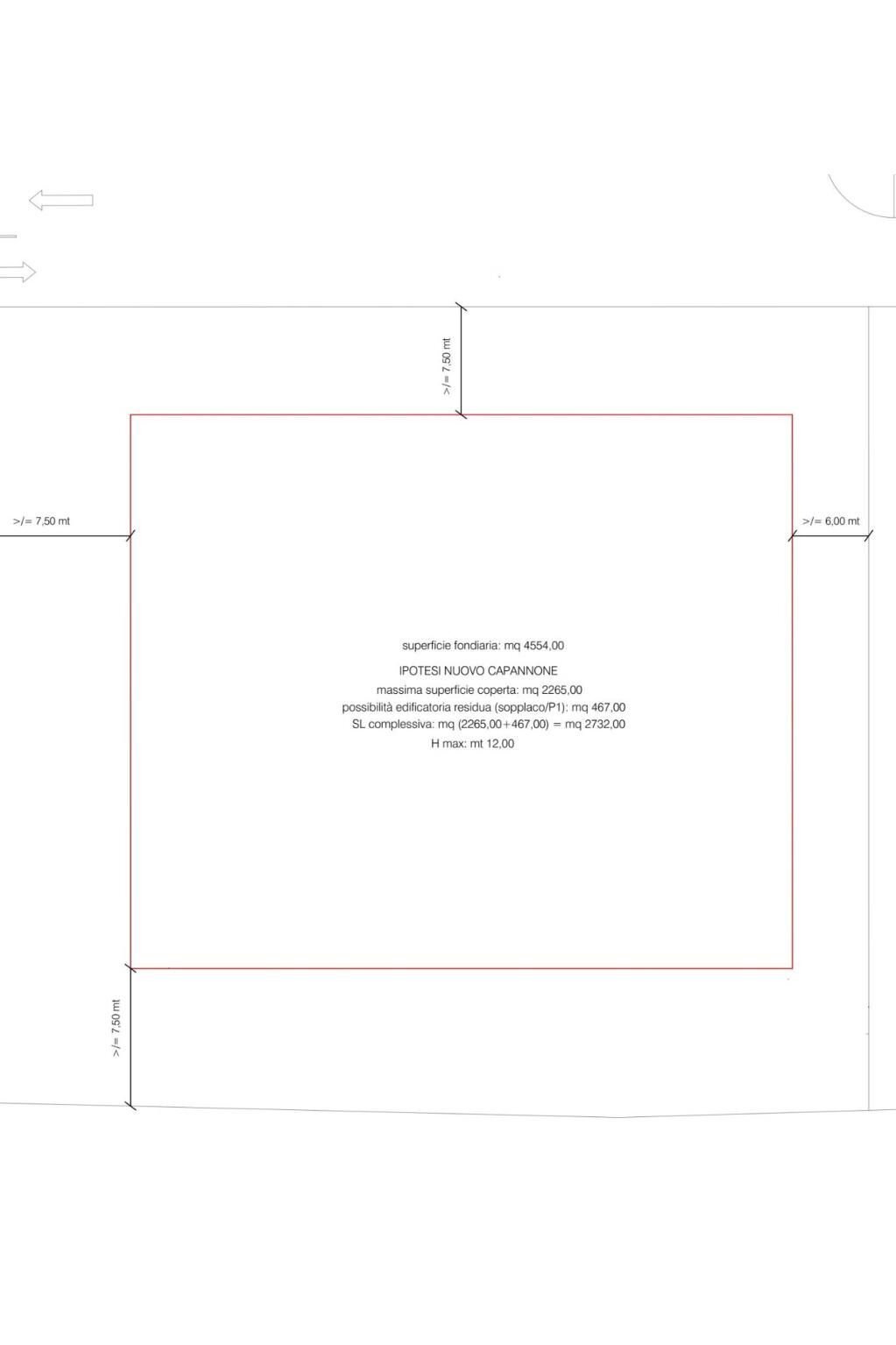 Terreno edificabile via Vittorio Veneto, Rovello Porro - planimetria 1