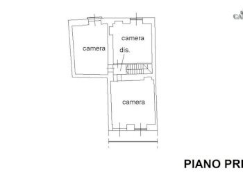 Planimetria primo piano - Casa indipendente via Dietro Castello, 2C, Torre Canavese - foto 33