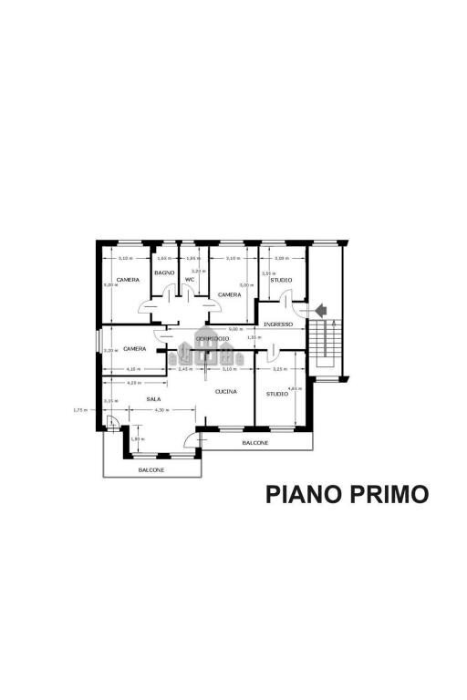 Appartamento via Bornenghi, 5, Rivara - planimetria 1