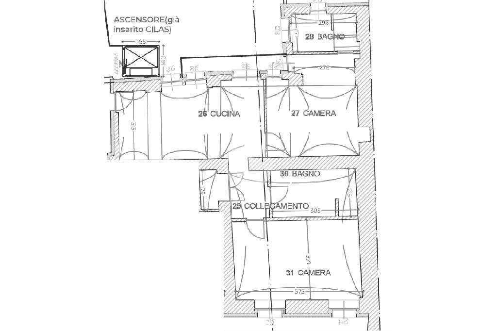 Three-room apartment Via Cristoforo Colombo, Narzole - floor plans 1