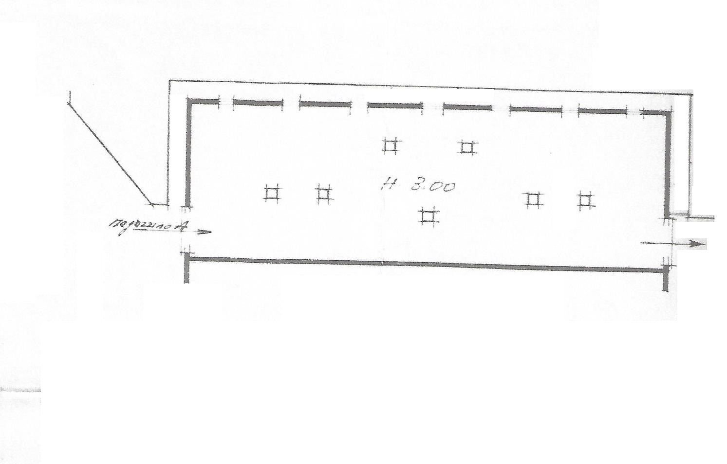 Magazzino via Sant'Alberto, 49r, Genova (zona Sestri Ponente) - planimetria 1