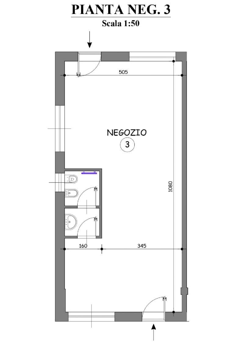 negozio 13 - Shop via Stamperia, 10, Torre Pellice - floor plans 1