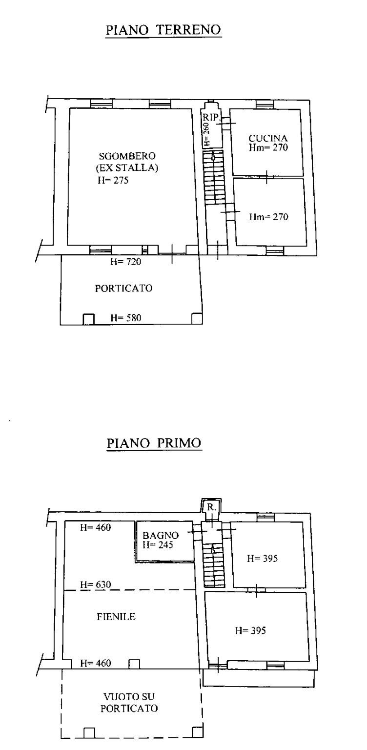 Rustic strada Gavazza Picchi, 26, Mondovì - floor plans 1