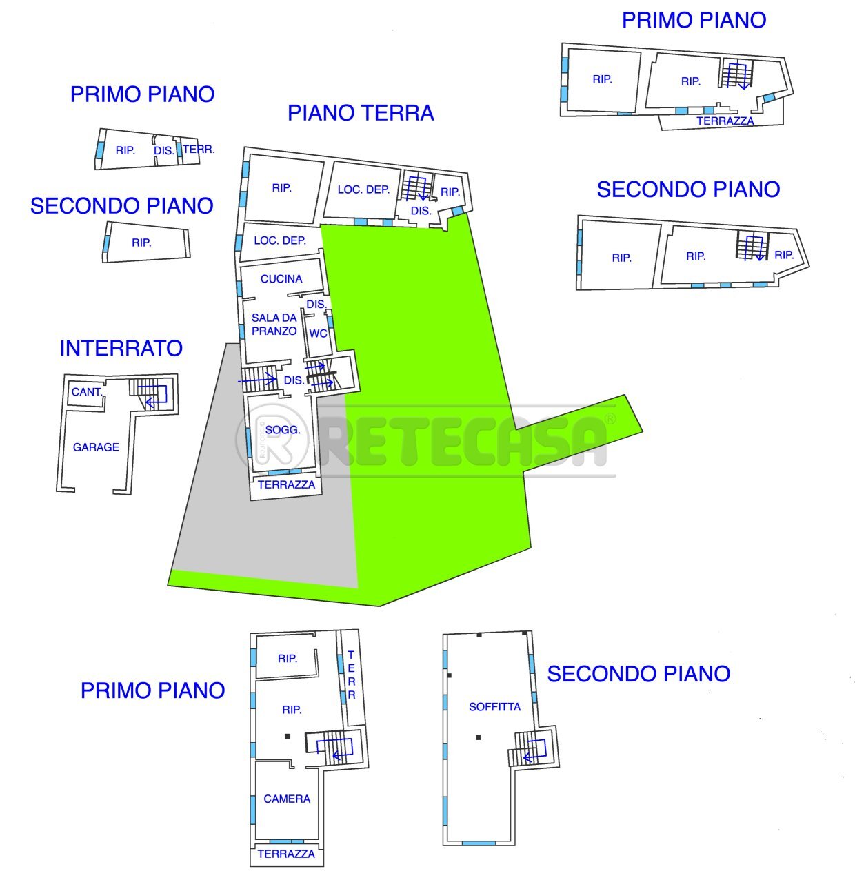 PLANIMETRIA - Casale VIA CECCONAIA 8, Fagagna - planimetria 1