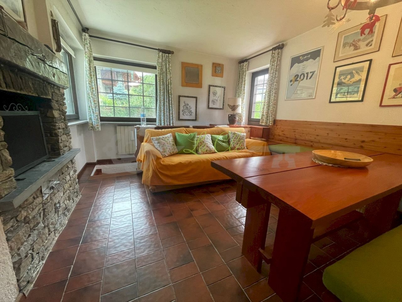Salotto e zona pranzo - Three-room apartment Courmayeur - photo 1