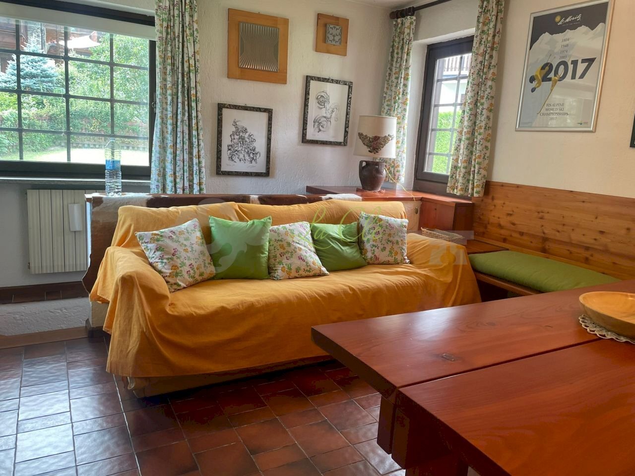 Salotto e zona pranzo - Three-room apartment Courmayeur - photo 2