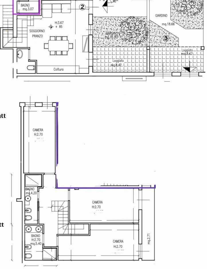 app2 planimetria.jpeg - Appartamento Via di San Quirico, Firenze - planimetria 1