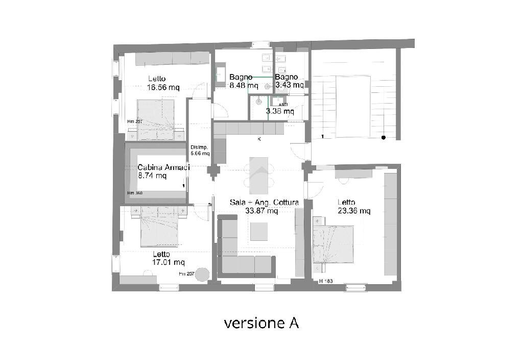 Apartment Via Emilia Est, Rubiera - floor plans 1