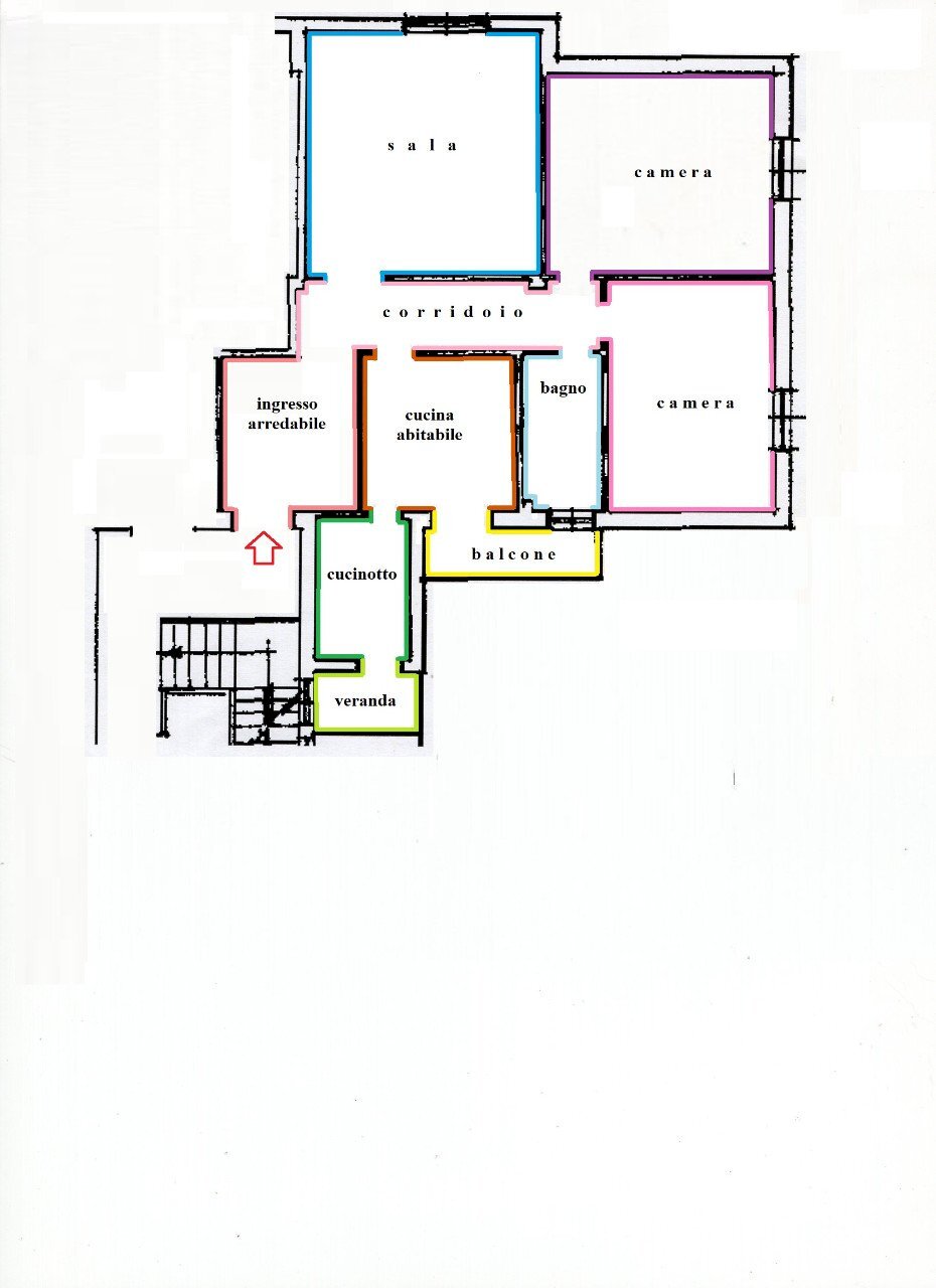 Appartamento Pianoro - planimetria 1