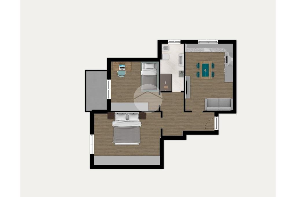 Trilocale Via Monviso, Vittuone - planimetria 1