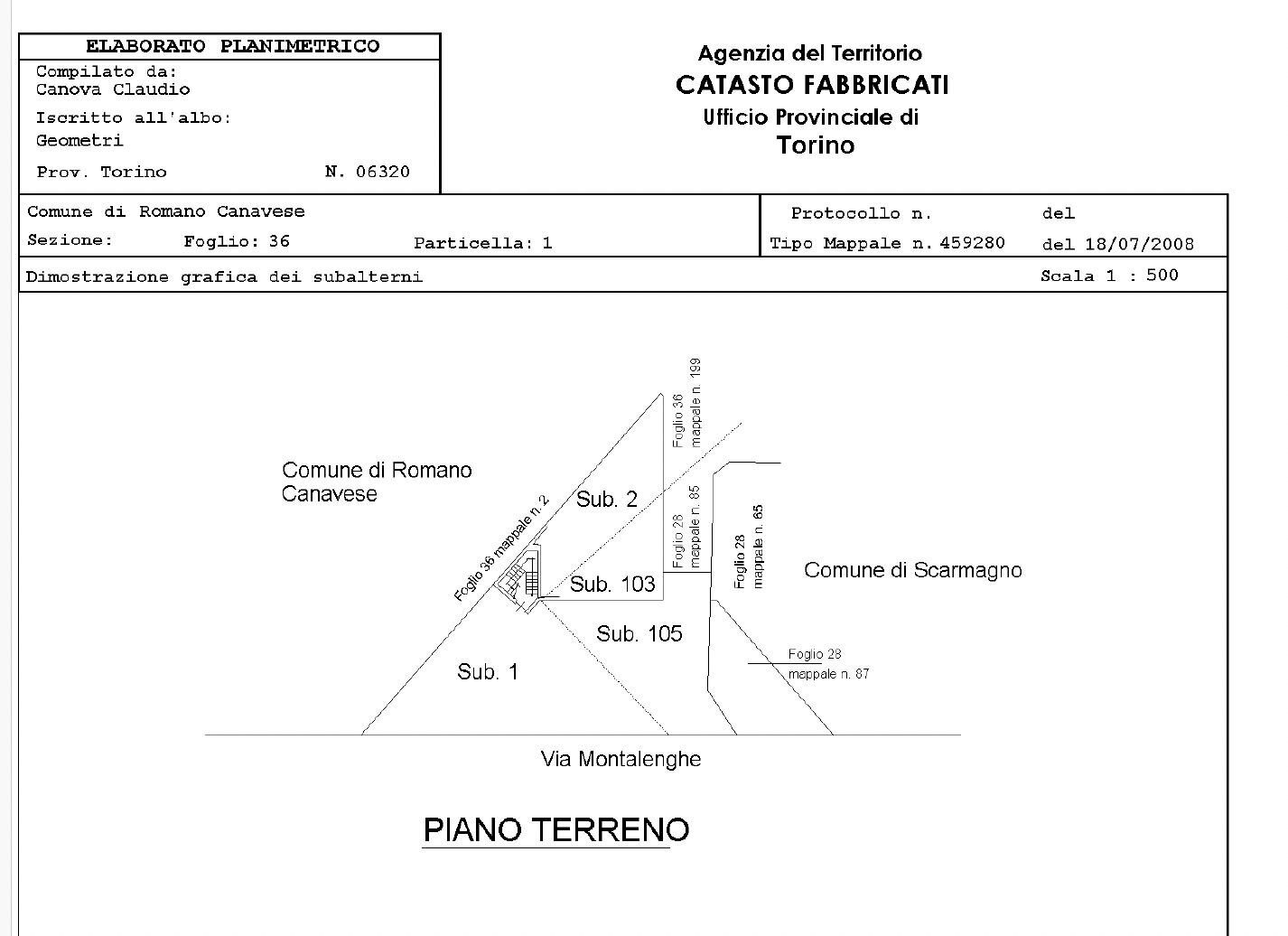Bar - Tabacchi - Ricevitoria Scarmagno - planimetria 1