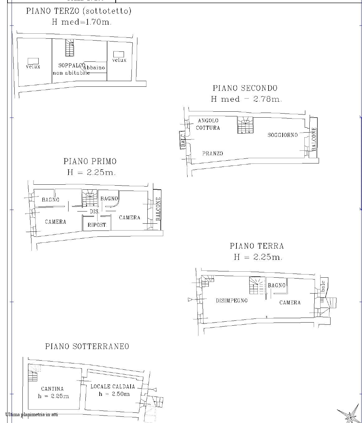 ABITAZIONE - Casa indipendente Via E. Chanoux, 13, La Salle - planimetria 1