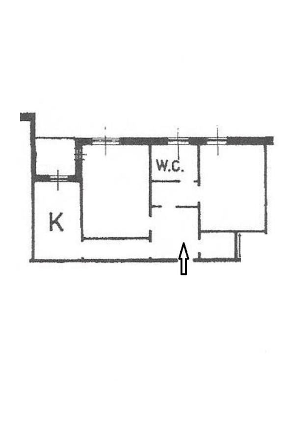 Trilocale via Rinaldo Rigola, 51, Genova (zona Sampierdarena) - planimetria 1