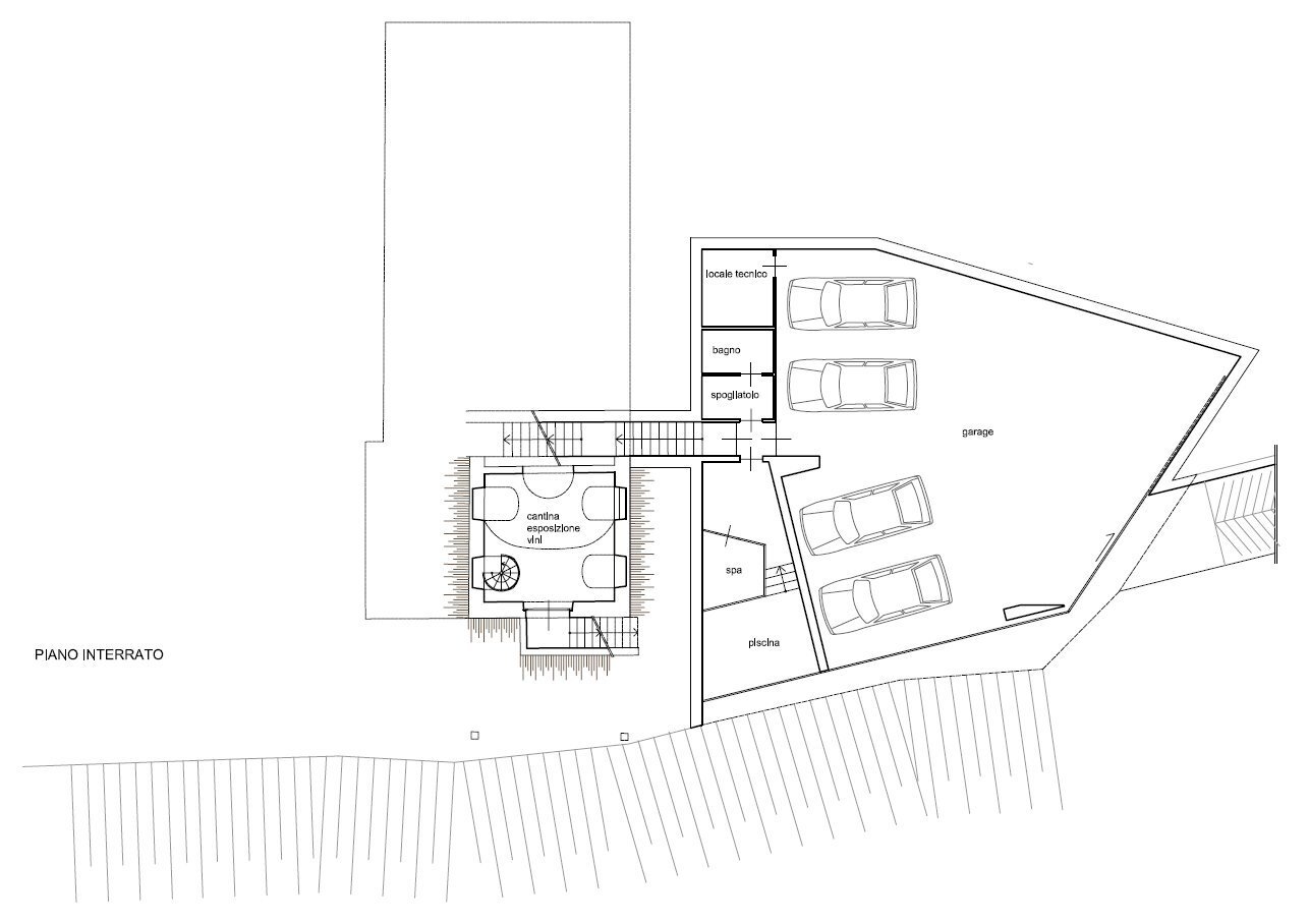 Rustic strada Antiche Serre, Alba - floor plans 1