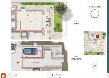 Planimetria - Negozio via Giacomo Puccini, Verucchio - foto 6