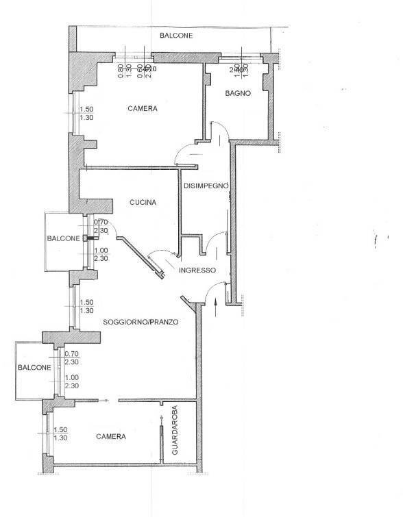 Planimetria - Quadrilocale viale Italia, Tirano - foto 1