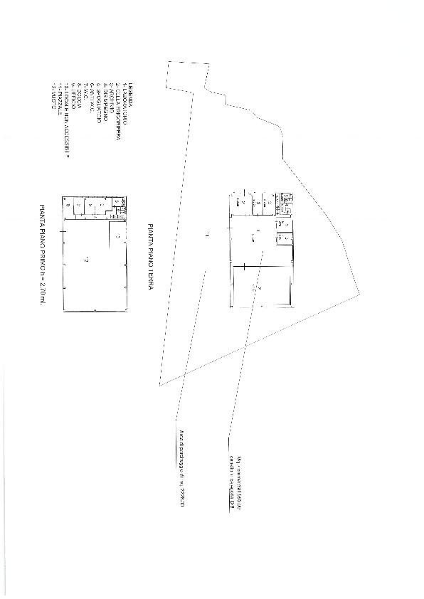 Capannone via Aurelia Ovest, Massa - planimetria 1