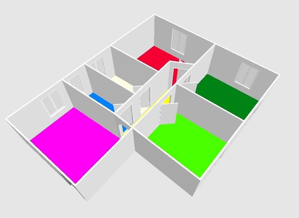 Four-room apartment Via Acquasanta, Genova (neighborhood Acquasanta) - floor plans 1