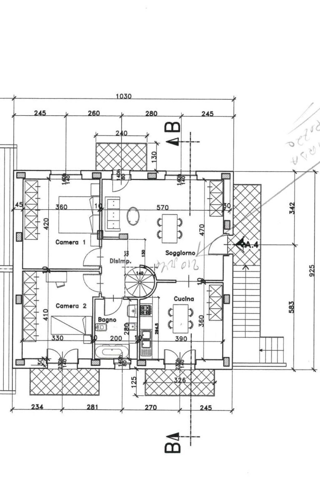 Quadrilocale via Braida, 4, Carmagnola - planimetria 1