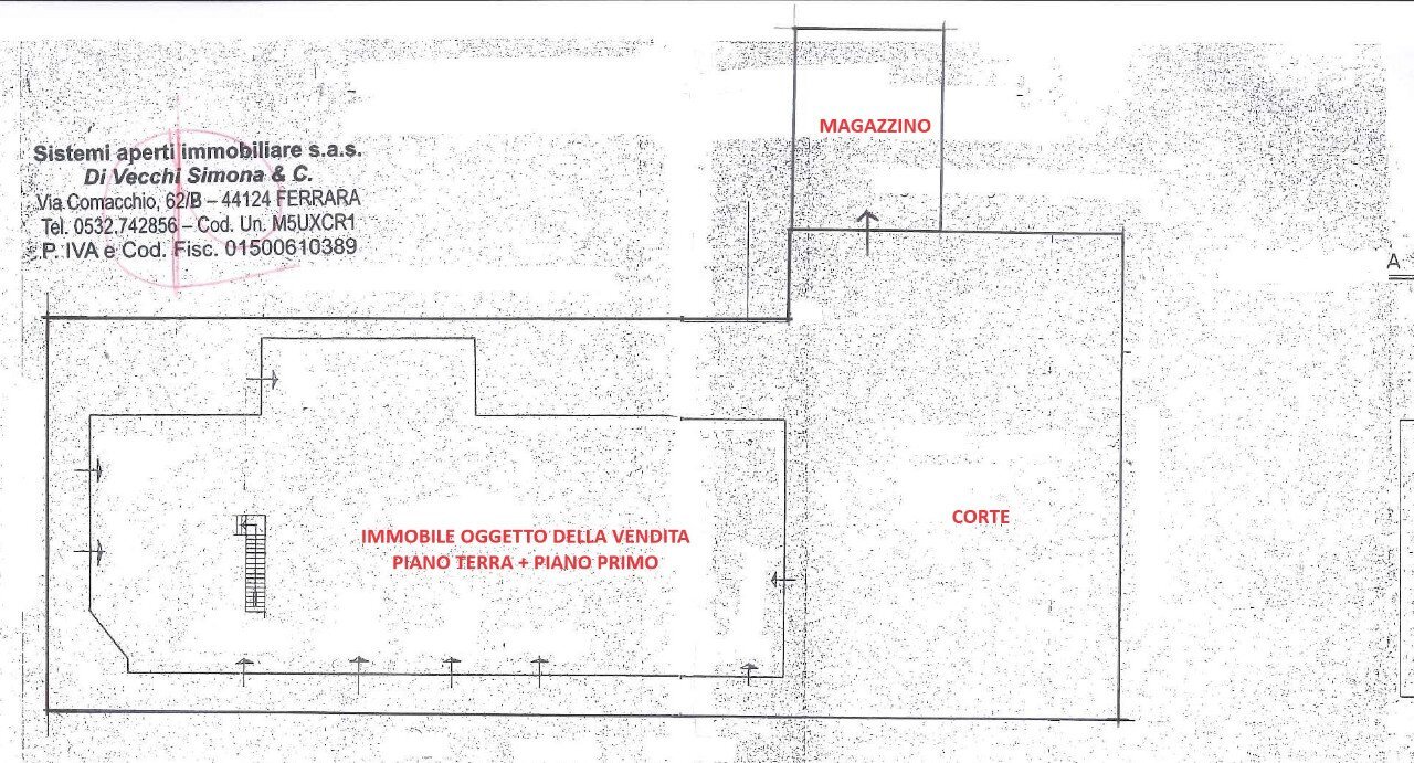 Negozio Voghiera - planimetria 1