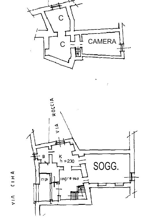 Appartamento Via Cima, 5, Dolceacqua - planimetria 1