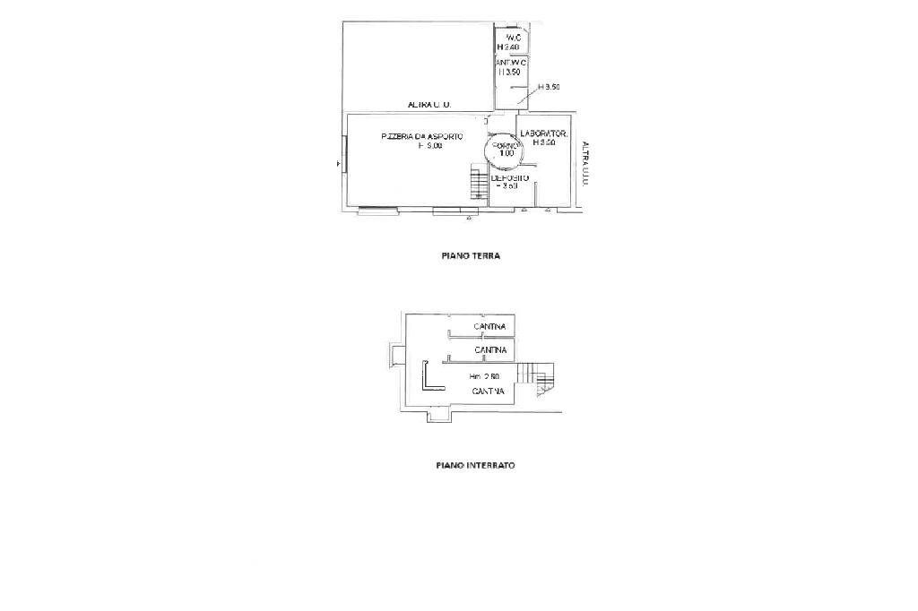 Shop Negozio Via Emilia Ponente, Bologna (neighborhood Santa Viola) - floor plans 1